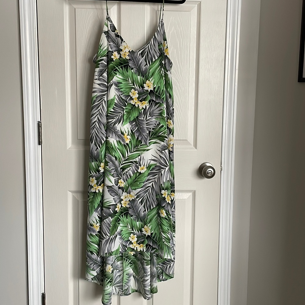 Floral high low dress